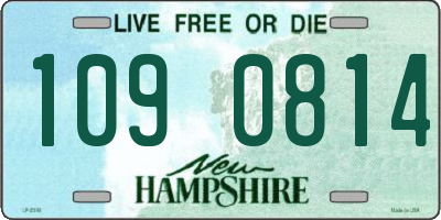 NH license plate 1090814
