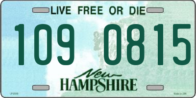 NH license plate 1090815