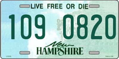 NH license plate 1090820
