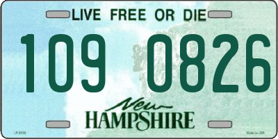 NH license plate 1090826