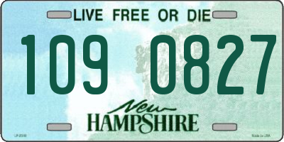 NH license plate 1090827