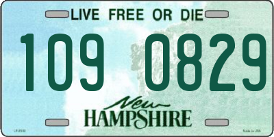 NH license plate 1090829