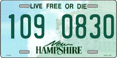 NH license plate 1090830