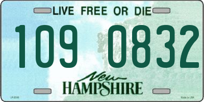 NH license plate 1090832