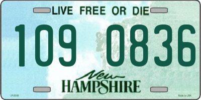 NH license plate 1090836