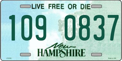 NH license plate 1090837