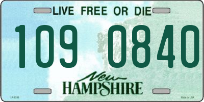 NH license plate 1090840