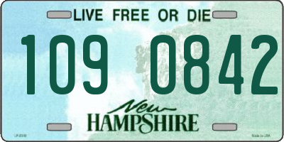 NH license plate 1090842