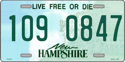 NH license plate 1090847