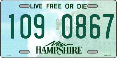NH license plate 1090867