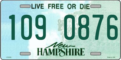 NH license plate 1090876