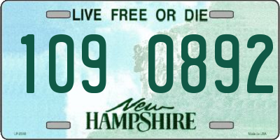 NH license plate 1090892