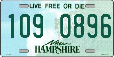 NH license plate 1090896