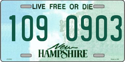 NH license plate 1090903
