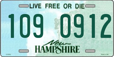 NH license plate 1090912