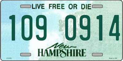 NH license plate 1090914