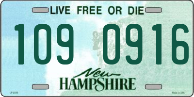 NH license plate 1090916