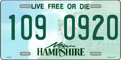 NH license plate 1090920