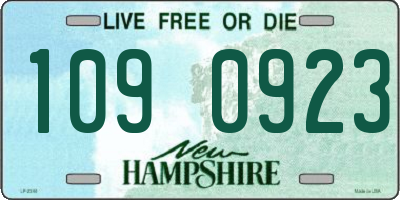 NH license plate 1090923
