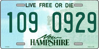 NH license plate 1090929
