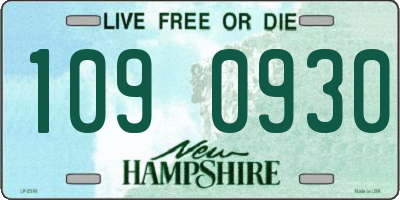 NH license plate 1090930
