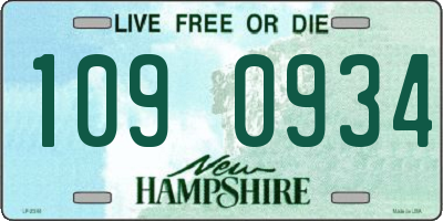 NH license plate 1090934