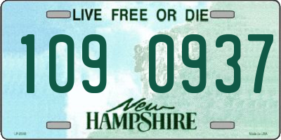 NH license plate 1090937