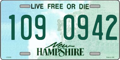 NH license plate 1090942