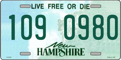 NH license plate 1090980