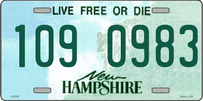 NH license plate 1090983