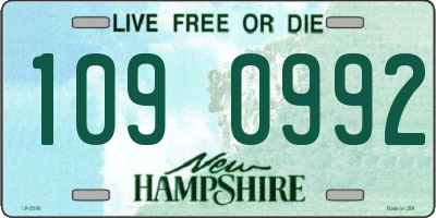 NH license plate 1090992