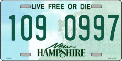 NH license plate 1090997