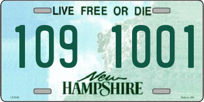 NH license plate 1091001