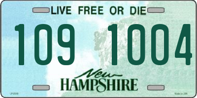 NH license plate 1091004
