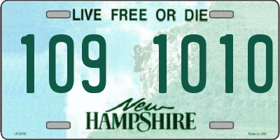 NH license plate 1091010
