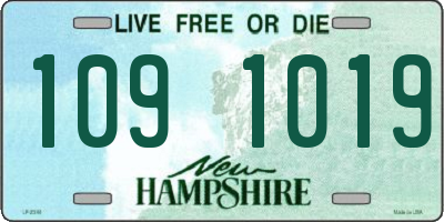 NH license plate 1091019