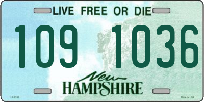 NH license plate 1091036