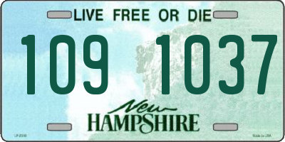 NH license plate 1091037