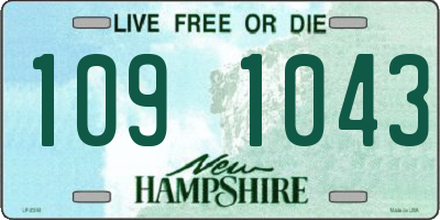 NH license plate 1091043
