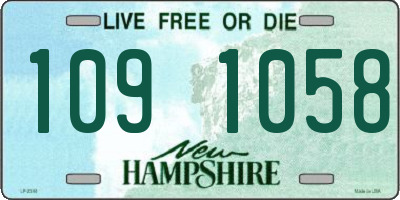 NH license plate 1091058