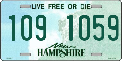 NH license plate 1091059