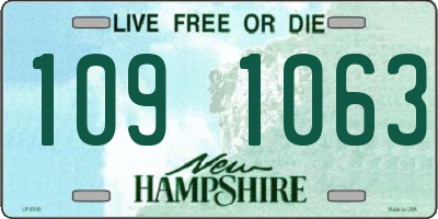 NH license plate 1091063