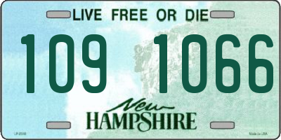 NH license plate 1091066