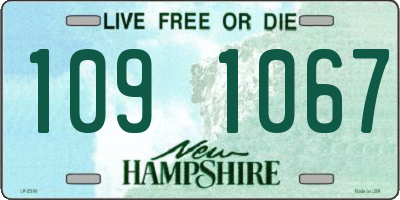 NH license plate 1091067