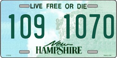 NH license plate 1091070