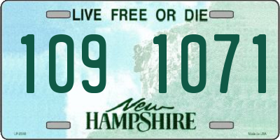 NH license plate 1091071