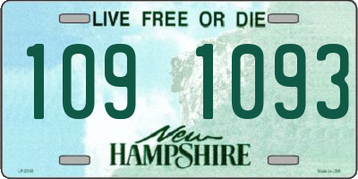 NH license plate 1091093