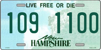 NH license plate 1091100