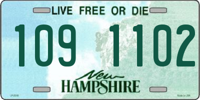 NH license plate 1091102