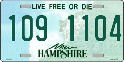 NH license plate 1091104
